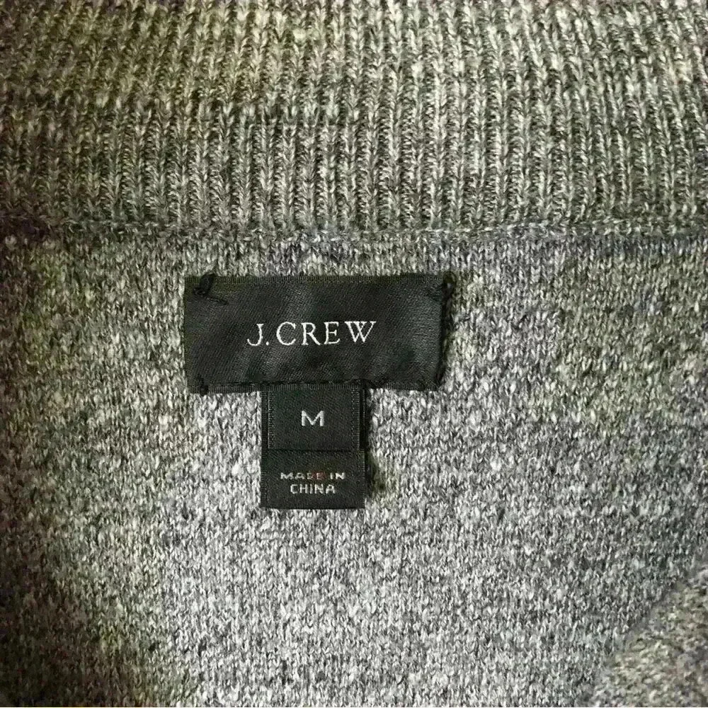 J.Crew Half Zip Cotton Sweater Size M